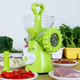 HULIANFU Meat Grinder Manual Processors Food Mincer Kitchen Machine Sausage Maker Stuffer Vegetable Chopper Blender Household  Enema Tool