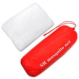 HULIANFU White Camping Mosquito Net Travel Repellent Tent Indoor Outdoor Insect Tent  4 Corner Post Canopy Hanging Bed With Storage Bag