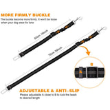 HULIANFU Pet Supplies Car Seat Belt Dog Seat Belt Dog Leash Vehicle Belt Adjustable Cushioning Elastic Reflective Safety Rope for Dog Cat