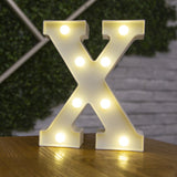HULIANFU Luxury Alphabet Letter LED Lights Luminous Number Lamp  Battery Night Light for Home Wedding Birthday Christmas Party Decoration