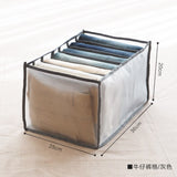 HULIANFU Stacking Pants Drawer Divider Organizer Jeans Compartment Storage Box Can Washed Home Closet Clothes Drawer Mesh Separation Box