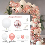 HULIANFU Macaron Pink Balloon Garland Arch Kit Wedding Birthday Party Decoration Kids Globos Gold Confetti Latex Ballon Baby Shower Girl
