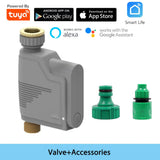 HULIANFU New Tuya Water Flow Monitor WIFI Smart Sprinkler Timer Wireless Water Saving Valve Remote Control Waterting Timer Alexa Google