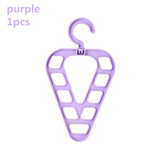 HULIANFU Magic 9-hole Support Circle Clothes Hanger Clothes Drying Rack Multifunction Plastic clothes rack Home Storage Hangers