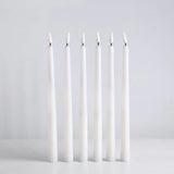 HULIANFU Pack of 12 Yellow Flickering Remote LED Candles,Plastic Flameless Remote Taper Candles,bougie led For Dinner Party Decoration