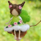HULIANFU New Little Fairy DIY Wool Felt Dolls Craft Needle Felt Animal Kit Set Handcraft Non Finished Poked Set Handmade Gift