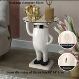 HULIANFU Nordic home decoration Creative Little Monster Landing Statue Large Landing ResinStatueTray Decoration SofaBedsideSmall TeaTable