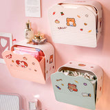HULIANFU W&amp;G Toilet Organizer Adhesive Large Storage Box Sanitary Napkin Organizer for Cosmetics Decorative Box Bathroom Accessories
