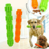 HULIANFU Pet Dog Chew Toy For Aggressive Chewers Treat Dispensing Rubber Teeth Cleaning Toy Squeaking Rubber Dog Toy