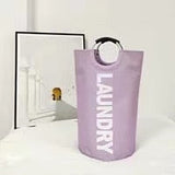 HULIANFU Large Laundry Basket ,Waterproof Laundry Hamper, Laundry Bag with Padded Handles, Folding Washing Bin,Collapsible Laundry Basket