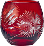 HULIANFU Japanese Edo Kiriko Handmade Wine Glassware Satsuma Kiriko Whisky Glass Sake Cup 8oz Water Cup In Gift Box