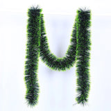 HULIANFU New 2M Christmas Garland Home Party Wall Door Decor Christmas Tree Ornaments Tinsel Strips with Bowknot Party Supplies U3