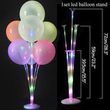 HULIANFU Table Balloon Arch Set Ballon Column Stand for Wedding Birthday Party Decorations Kids Balloons Accessories Christmas Decor ball