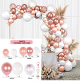 HULIANFU Rose Apricot Balloon Garland Arch Kit Wedding Birthday Party Decoration Kids Confetti Latex Balloons Baby Shower Decor Baloon