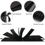 HULIANFU Photo Albums 80 Black Pages Memory Books A4 Craft Paper DIY Scrapbooking Picture Wedding Birthday Childrens Gift