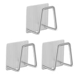 HULIANFU Kitchen Stainless Steel Sink Sponges Holder Self Adhesive Drain Drying Rack Kitchen Wall Hooks Accessories Storage Organizer