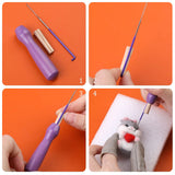 HULIANFU MIUSIE Wool Felt Kit Needle Felting Tool Wool Fibre Felt Fabric DIY Handmade Wool Craft Needle Felting For Felting Craftwork