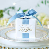 HULIANFU Wedding Favors Gift Box Souvenirs Gift Box With Ribbon Candy Boxes For Christening Baby Shower Birthday Event Party Supplies