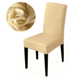 HULIANFU Solid color stretch Chair Cover Spandex Fabric seat Chair Covers restaurant Hotel Party Banquet Slipcovers home decoration event