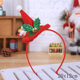 HULIANFU 2023 Christmas Headband Santa Tree Elk Antlers Hair Accessories for Girls Headwear Reindeer Ornaments Elk Ears Christmas Decorations