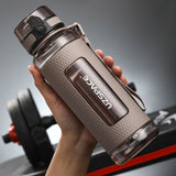 HULIANFU UZSPACE Sport Water Bottles BPA Free Portable Gym Anti-fall Leak-proof Large Capacity Fitness Kettle Tritan Plastic Drink Bottle