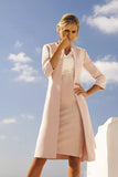 hulianfu Mother of the Bride Dresses With Long Jacket Suit Sheath Knee length Short Wedding Guest Dresses Formal Gown vestido