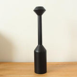 HULIANFU White Black Wooden Candle Holder Nice Minimalist Geometric Beech Shaped Candle Art Decoration Candle Seat