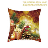 HULIANFU Santa pillowcase Happy New Year 2023 Xmas Gifts  Christmas Decor For Home Merry Christmas Ornament Navidad Natal Xmas Gifts