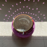 HULIANFU Retro Disco Ball Planter Basket Round Mirror Hanging Pot flower pot Wall Planter Pot Hangin Vase Desktop Decoration Balcony Vase