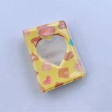 HULIANFU Kawaii Bear photo album 3 Inch Love Heart Hollow Kpop Card Binder Name Card Book Photo Album Card Photocard ID Holder 40 Pockets
