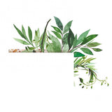 HULIANFU Leaf Green Plant Personality Wall Sticker Light Switch PVC Home Decoration Decal