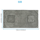 HULIANFU Pet Dog Towel Super Absorbent Dog Bathrobe Microfiber Bath Towels Quick-Drying Cat Bath Towel