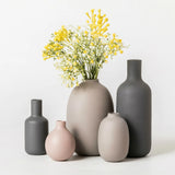 HULIANFU Modern Home Decor Glass Vase Minimalism Living Room Decoration Accessories Vase Decoration Household Flower Vases Gifts