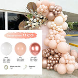 HULIANFU Macaron Pink Balloon Garland Arch Kit Wedding Birthday Party Decoration Kids Globos Rose Gold Confetti Latex Ballon Baby Shower
