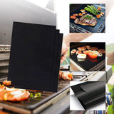 HULIANFU Non-stick BBQ Accessories Grill Mat Barbecue Outdoor Baking Pad Reusable BBQ Cooking Grilling Sheet for Party Grill Mat 50x40 CM