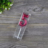 HULIANFU Number Candles Red Number 0-9 &amp; Question Mark Birthday Anniversary Smokeless Candles Cake Topper Decoration Party Supplies
