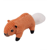 HULIANFU Plush Dog Toy Animals Shape Bite Resistant Squeaky Toys Corduroy Dog Toys for Small Large Dogs Puppy Pets Training Accessories
