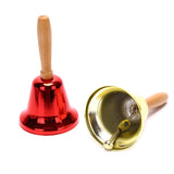 HULIANFU 2023 Christmas Hand Bell Santa Claus Jingle Bells  Gold Silver  School Handbell Restaurant Call Bell Service Supplies Xmas Decoration