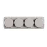 HULIANFU New 4 Cavity 3D Handmade Silicone Soap Molds Massage Therapy Bar Making Mould Tools DIY Oval Shape Soaps Resin Crafts