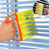 HULIANFU Microfibre Venetian Blind Cleaner Window Conditioner Duster Shutter Clean Brush washable venetian blind blade cleaning cloth