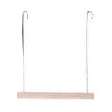 HULIANFU Natural Wooden Birds Perch Parrots Hanging Swing Cage Pendant Toys Stand Holder