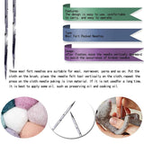 HULIANFU KAOBUY 35PCS 4 Types Needle Felting Kit Felting Needles Wool Felt Pocked Needles Set Colourful Felting Needle Tools