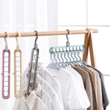 HULIANFU Magic Rotating Support Circle Clothes Hanger Clothes Drying Rack Plastic Clothes Hangers Home Storage Hangers Dropshipping