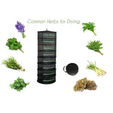 HULIANFU Layers Drying Net for Herbs Hanging Basket Folding Dry Rack Herb Drying Net Dryer Bag Mesh For Flowers Buds Plants Organizer