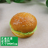 HULIANFU Simulation Bread Model Food Photo Props Artificial Hamburger Fake Sandwich Food Funny Gift Fast Food Shop Display Decor