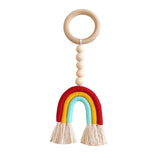 HULIANFU Macrame Rainbow Wall Hanging Decoration Boho Home Decor Party Supplies Baby Shower Dorm Kid Room Bead Tassels Ornaments