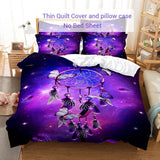 HULIANFU Purple Bedding Set Linens Duvet Cover Bed Quilt Pillow Case 3D Comforter Lavender Butterfly Double Full King Queen Twin Single