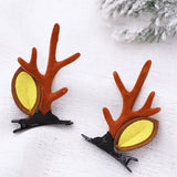 HULIANFU 2023 Christmas Headband Adornment Cute Antler Festival Style Headband Reindeer Ornaments Party Horns Cosplay Accessories