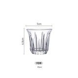 HULIANFU Nordic Espresso Coffee Glass European Cappuccino Cold Latte Latte Concentrated Cup American Ice Dirty Coffee Cup for Kitchen