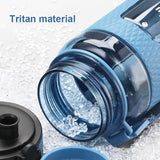 HULIANFU UZSPACE Sports Water Bottles Gym Leak-proof Drop-proof Portable Shaker Outdoor Travel Kettle Plastic Drink Water Bottle BPA Free